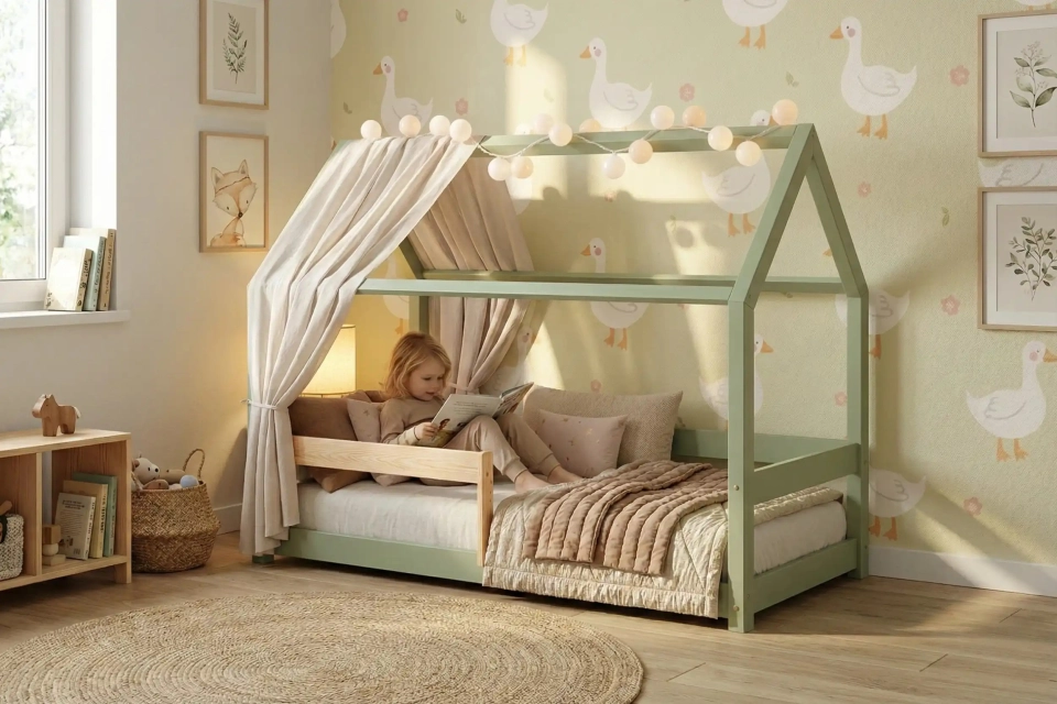 Łóżko dziecięce z baldachimem - hit czy zbędny dodatek?